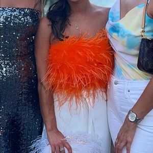 Lamarque Orange Feather Top